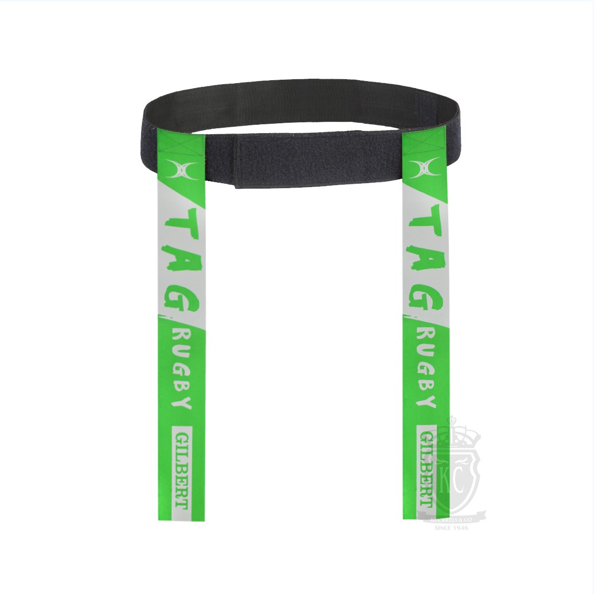 Fizz Green Senior Tag Belt with Tags Gilbert Rugby Adult's 