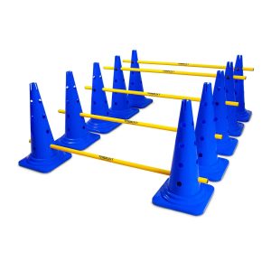 Trident Hat Cone Hurdle Set – 20″ (Blue)
