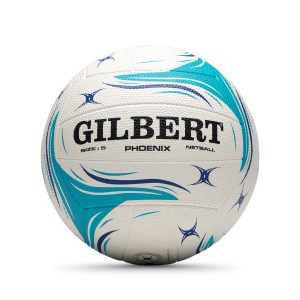 Gilbert Phoenix Match Netball – White (Size 5, 4)