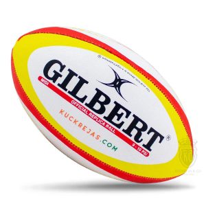 Gilbert Midi Rugby Ball – Red/Yellow