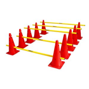 Trident Hat Cone Hurdle Set – 15″ (Red)