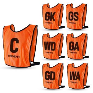 Trident Netball Bibs Set – Orange (Senior, Junior)