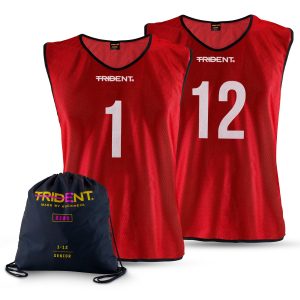 Trident Bibs with Bag – Red (1-12)