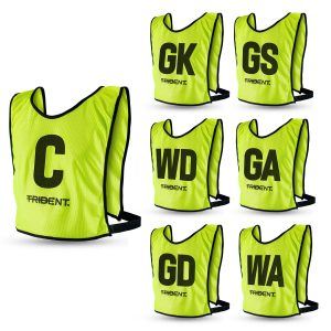Trident Netball Bibs Set – Yellow (Senior, Junior)