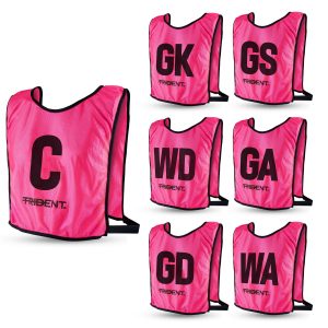 Trident Netball Bibs Set – Pink (Senior, Junior)