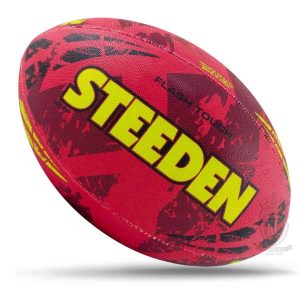 Steeden Flash Touch Rugby Ball – Crimson