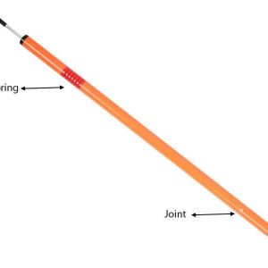 Trident Two-Piece Slalom Pole with Spring – Orange