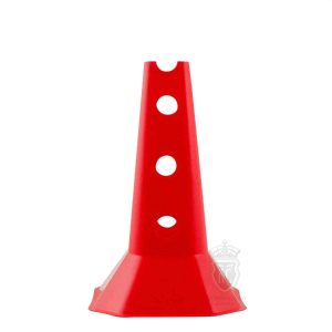 Trident 12″ Cone with Holes – Red