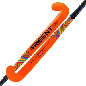 Trident Elite V3 Wooden Hockey Stick – Junior 34″ (Orange)