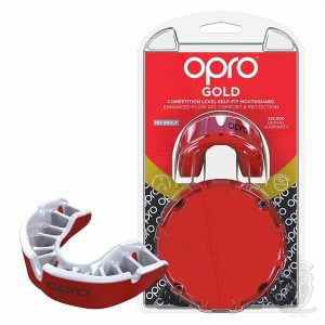Opro Gen 4 Gold Mouthguard – Red/Pearl