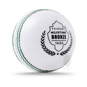 Trident Milestone Bronze Cricket Ball – Junior (White)