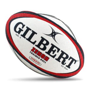 Gilbert Zenon Rugby Ball – Red (Size 5, 4, 3)