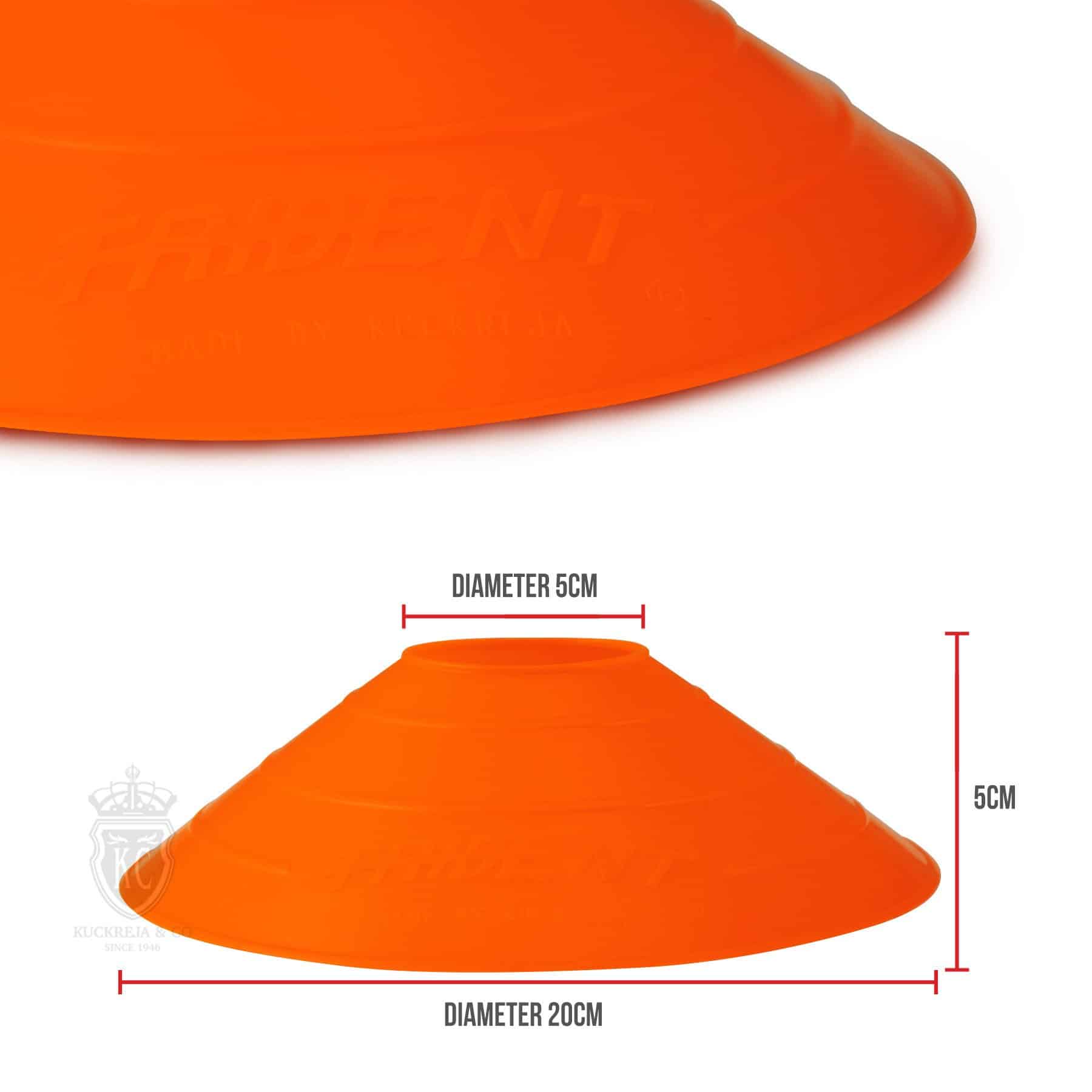 Trident Premium Disco Cone Set – 40 Pieces (Orange) - Skoolah
