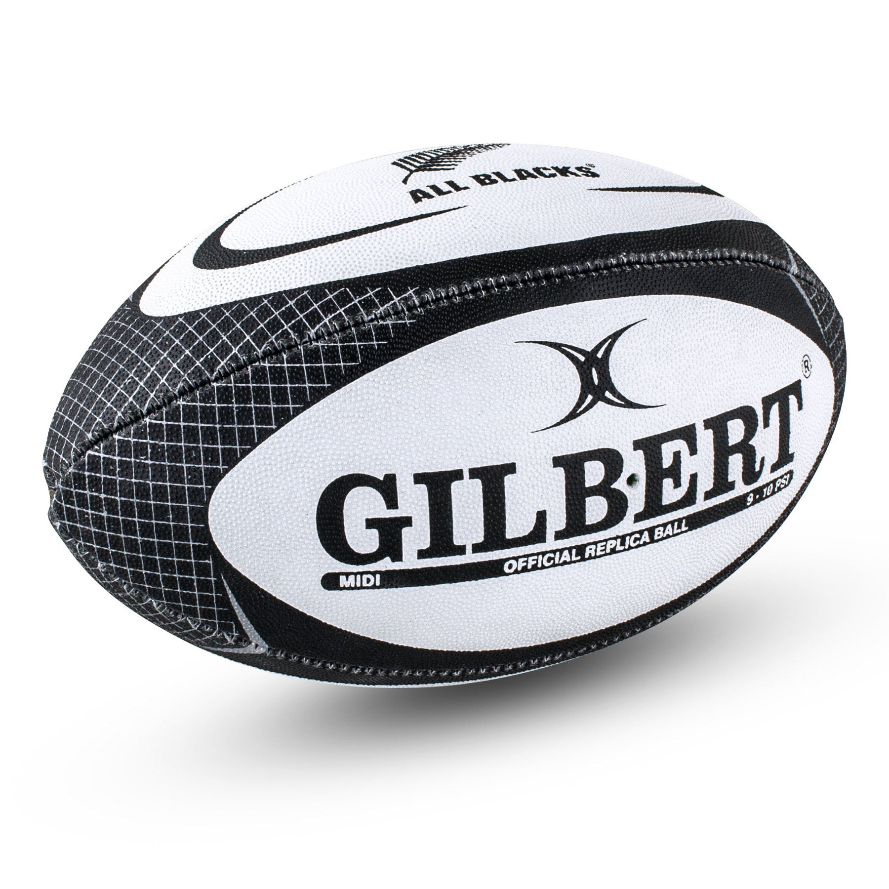 Gilbert All Blacks Midi Rugby Ball (Size 2) - Skoolah