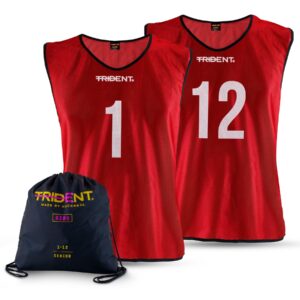 Trident Bibs with Bag – Red (1-12)