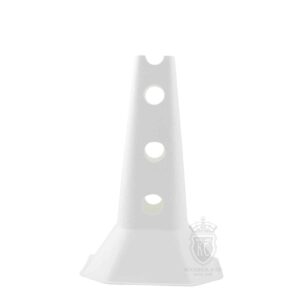 Trident 12″ Cone with Holes – White