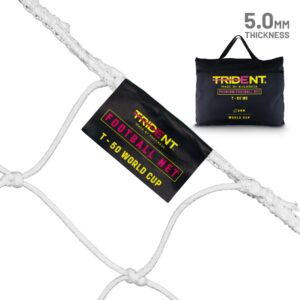 Trident T-50 World Cup Braided Football Net (White)