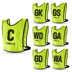 Trident Netball Bibs Set – Yellow (Senior, Junior)