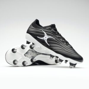 Gilbert Icon Power X Rugby Boots – 8 Stud (Black)